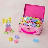 Plus-Plus BIG 3D Byggsats 70-bitar i metallväska (Pastell)