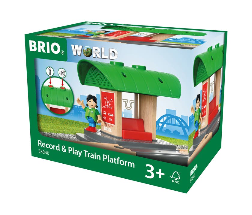 BRIO, Travel 33840 Inspelningsbar tågstation