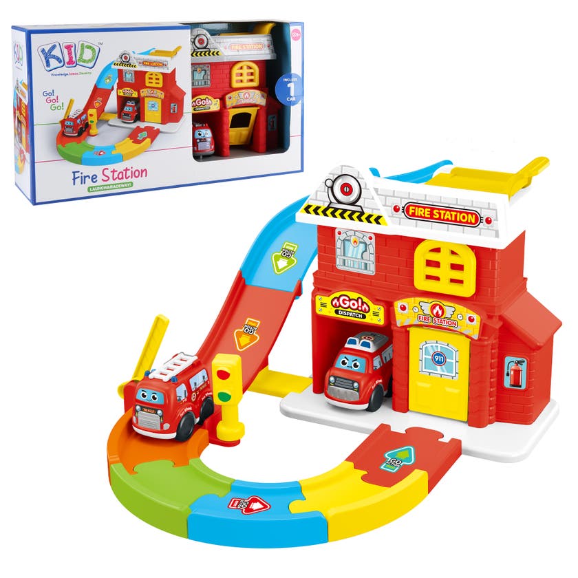 KID - Brandstation med bilbana