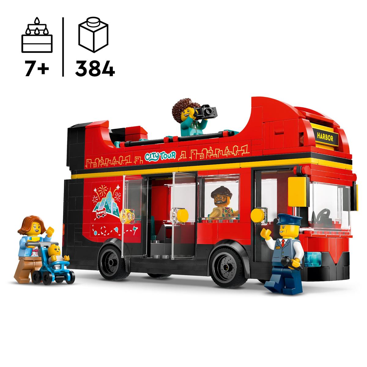 LEGO City 60407, Röd dubbeldäckare för sightseeing