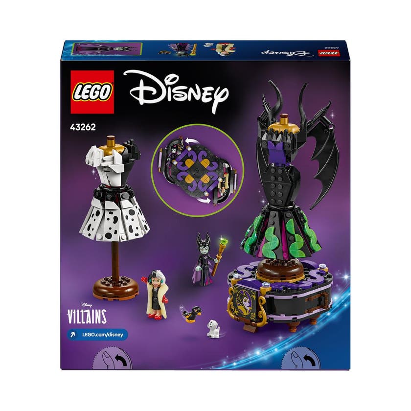 LEGO Disney Classic Disney™ 43262, Maleficent's and Cruella De Vil's Dresses
