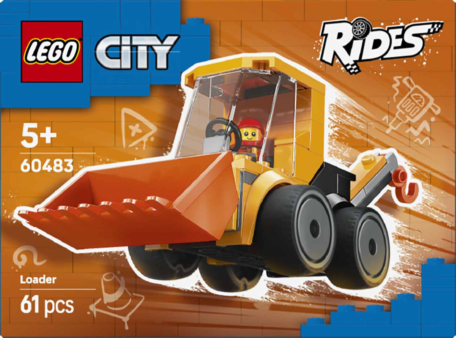 LEGO® City Fordon – hjullastare – Bygg- och lekset 60483