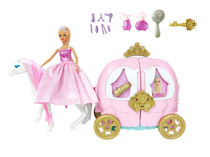 Be Friends Modelldocka med häst och sminkvagn