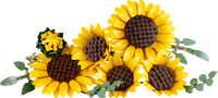 LEGO® Botanicals Bukett med solrosor – Blomsterprydnad – Inflyttningspresent för naturälskare – 11502