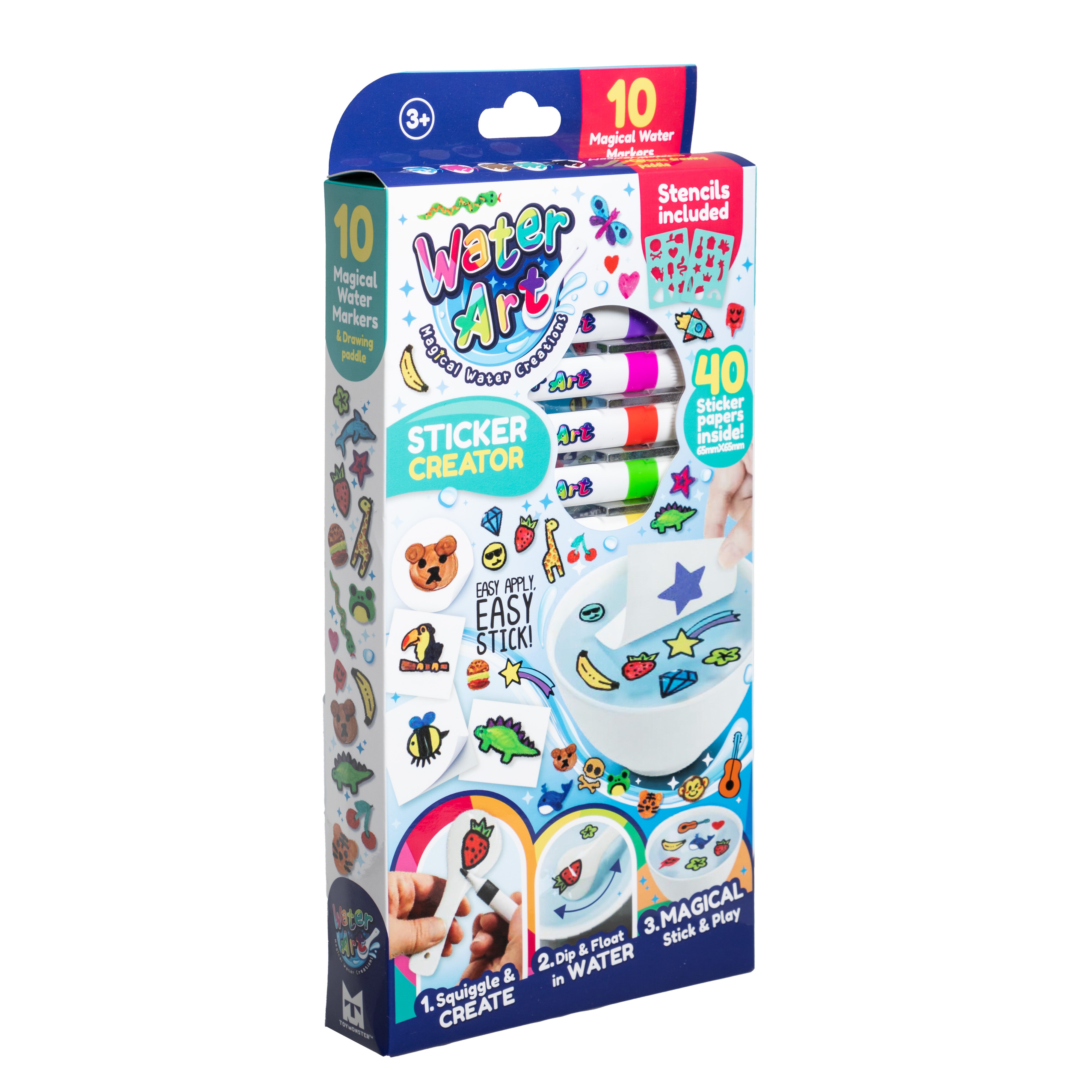 Water Art Vattenfiltpennor med stickers
