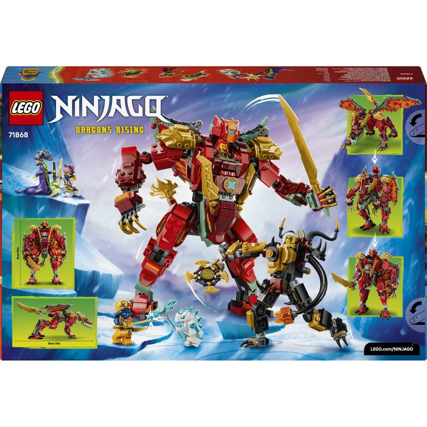 LEGO® NINJAGO® Wyldfyres omvandlingsbara robotdrake 71868
