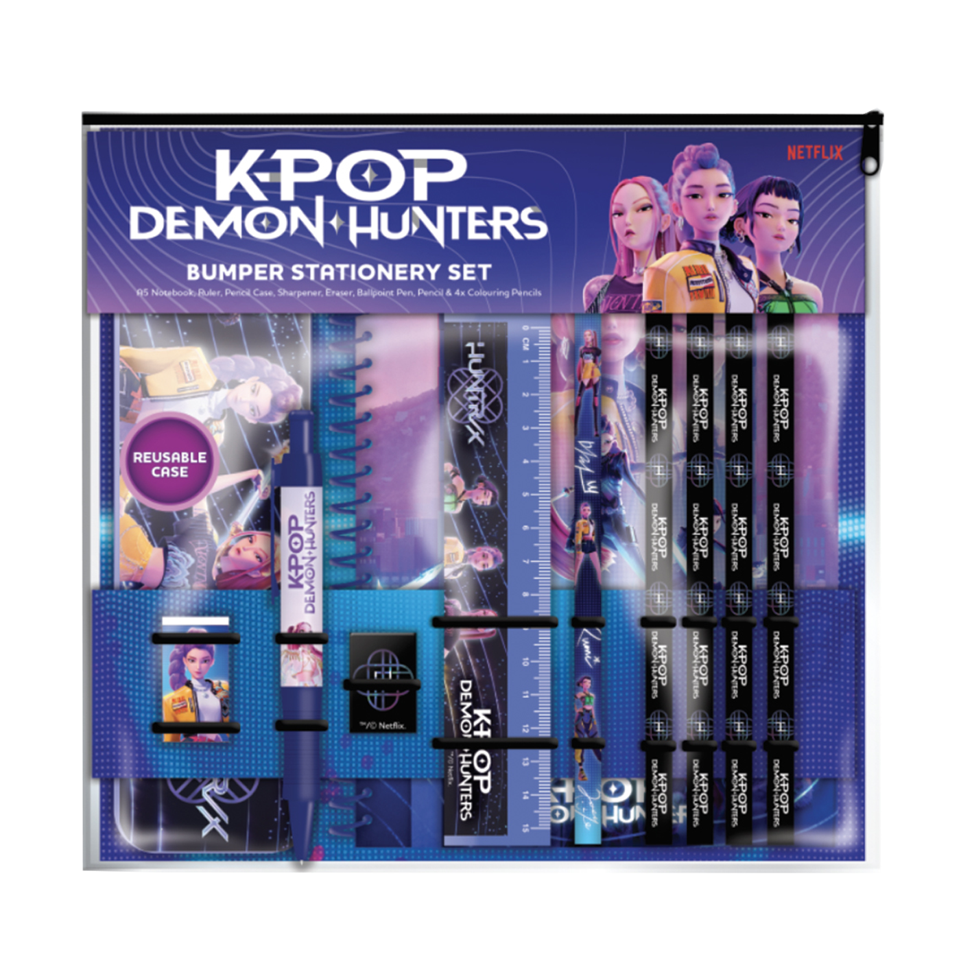 KPop Demon Hunters Skrivset med anteckningsbok