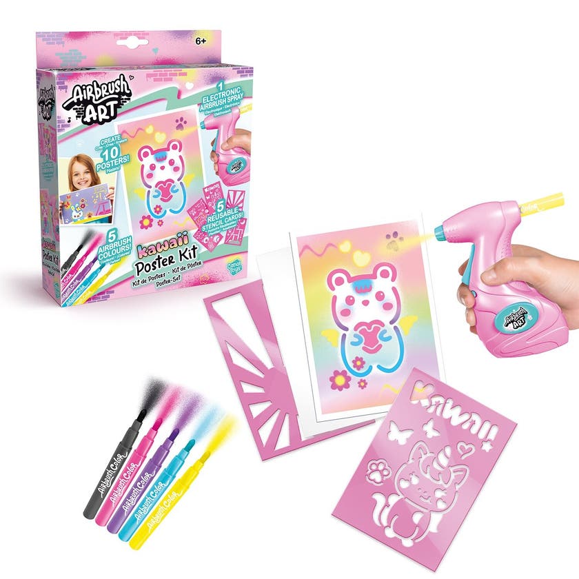 AIRBRUSH ART Art Mini Poster Kit – Kawaii-tema