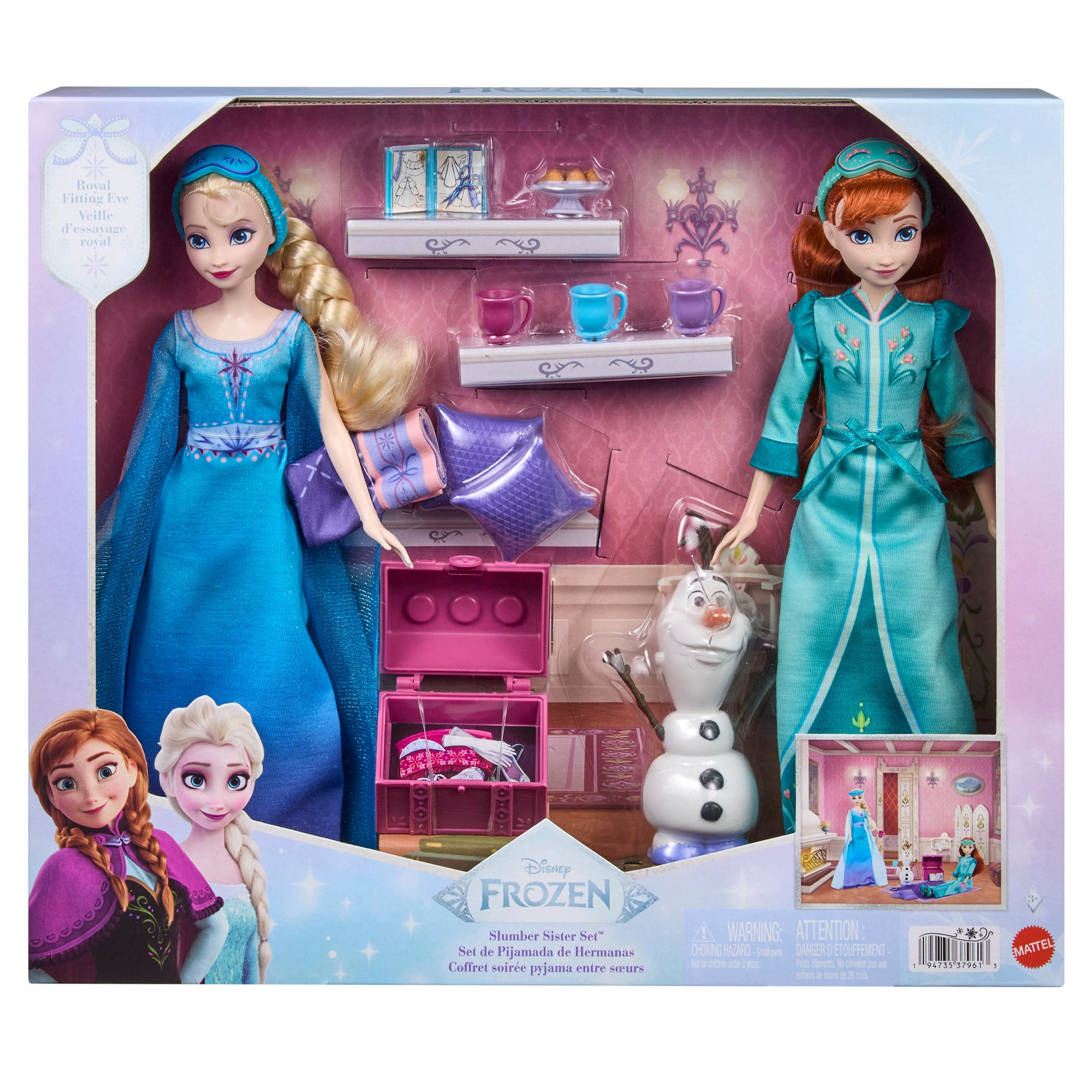 Disney Frozen Läggdagsset med Anna och Elsa Dockor
