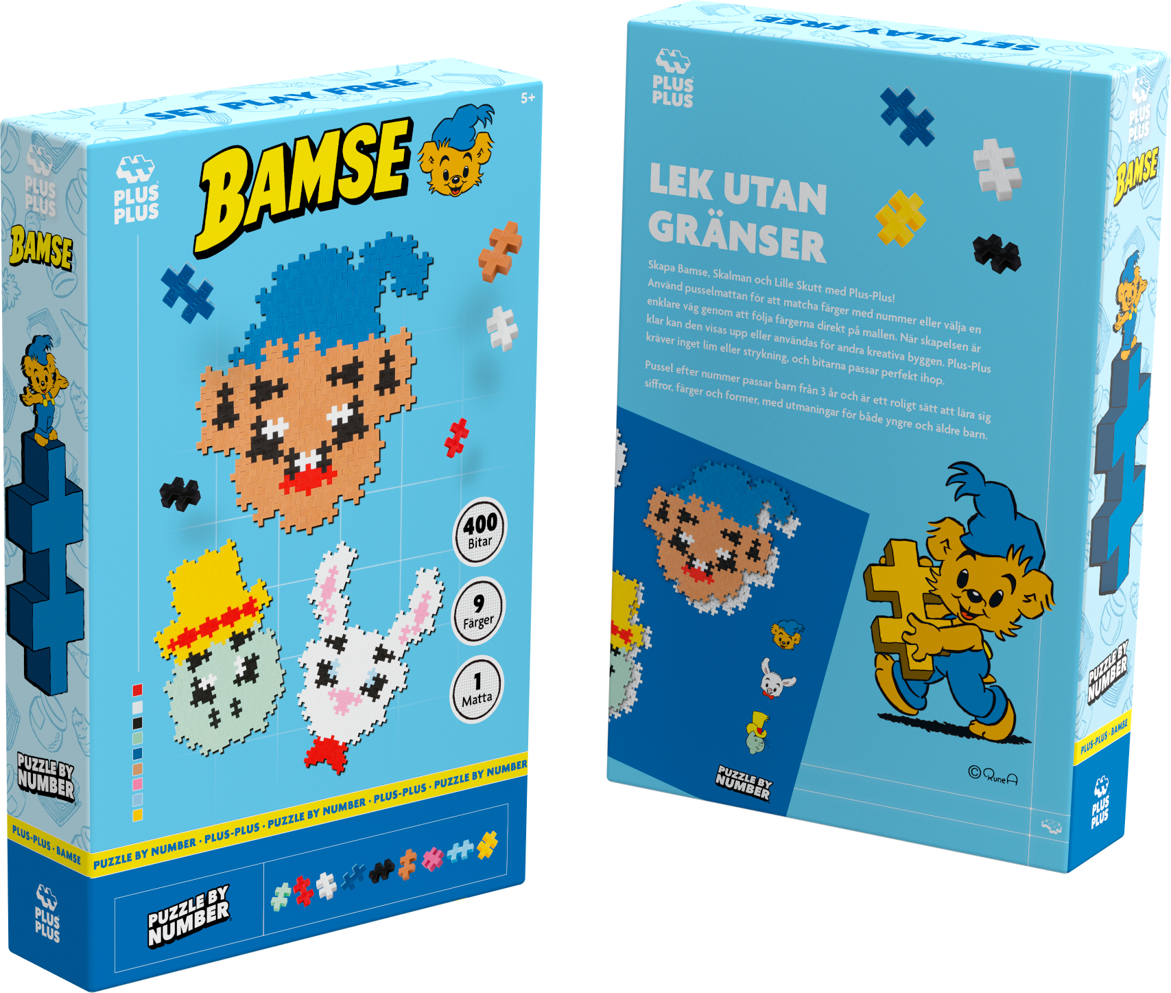 Plus-Plus Bamse, Skalman & Lille Skutt 400 stk