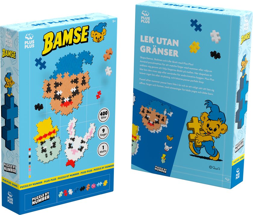 Plus-Plus Bamse, Skalman & Lille Skutt 400 stk