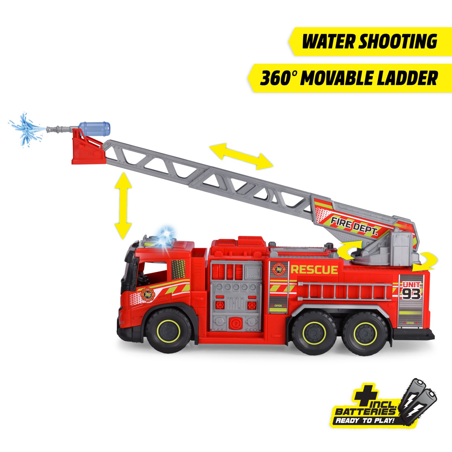 Dickie Toys Volvo FMX brandbil, 57 cm