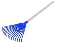 Plasto - Lövkratta med trähandtag sorterade färger