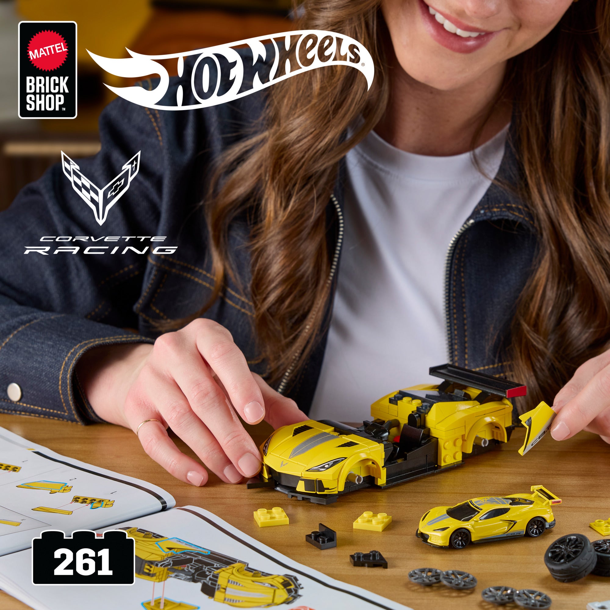 Hot Wheels Corvette C8.R byggsats