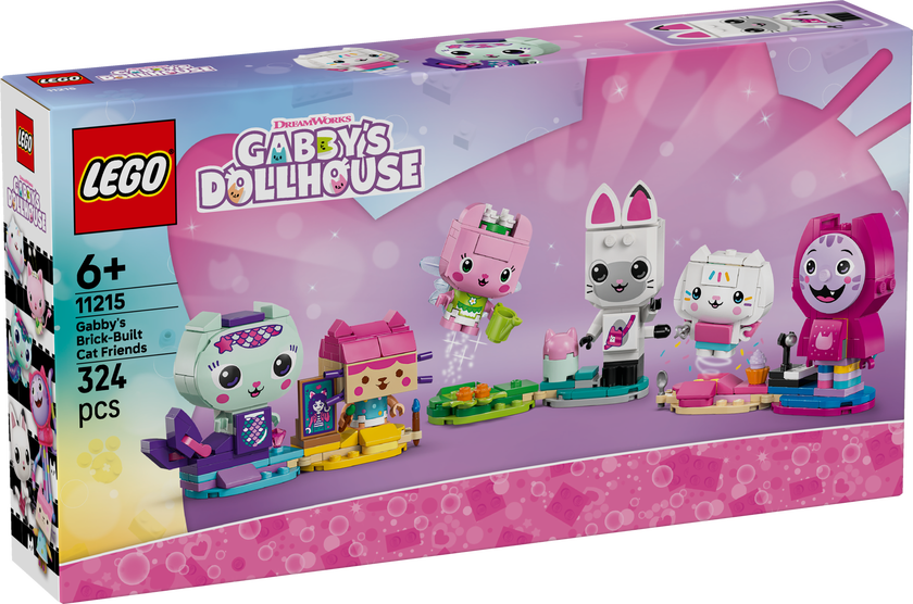 LEGO® Gabby’s Dollhouse Gabbys klossbyggda kattvänner 11215