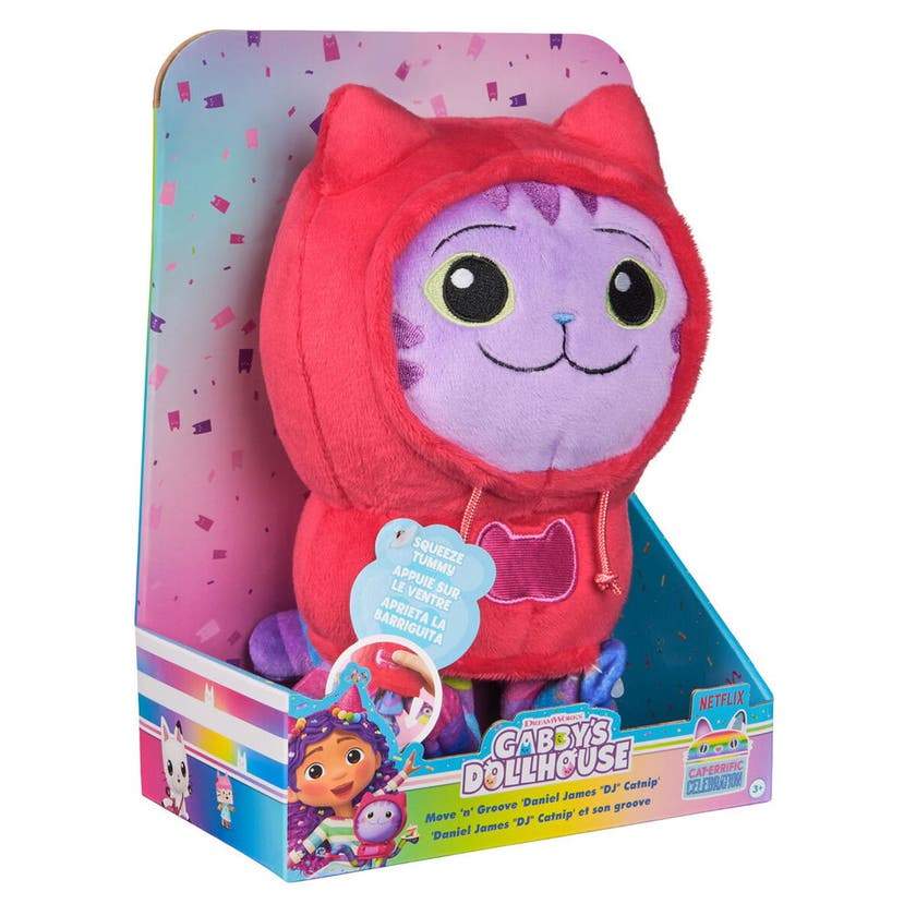 Gabbys Dockskåp, Deluxe Gosedjur – DJ Catnip, 25 cm