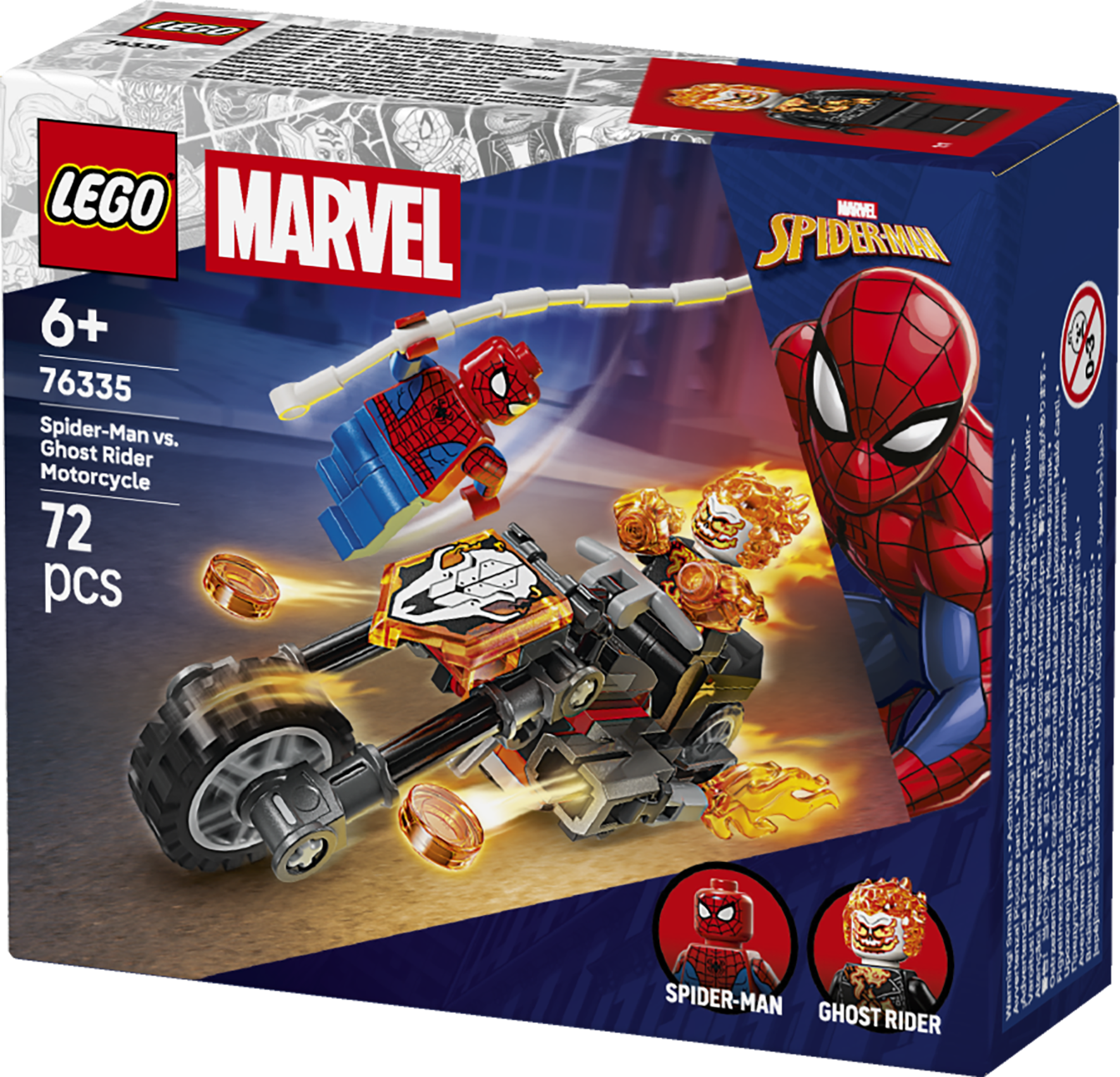 LEGO® | Marvel Spider-Man mot Ghost Rider på motorcykel 76335