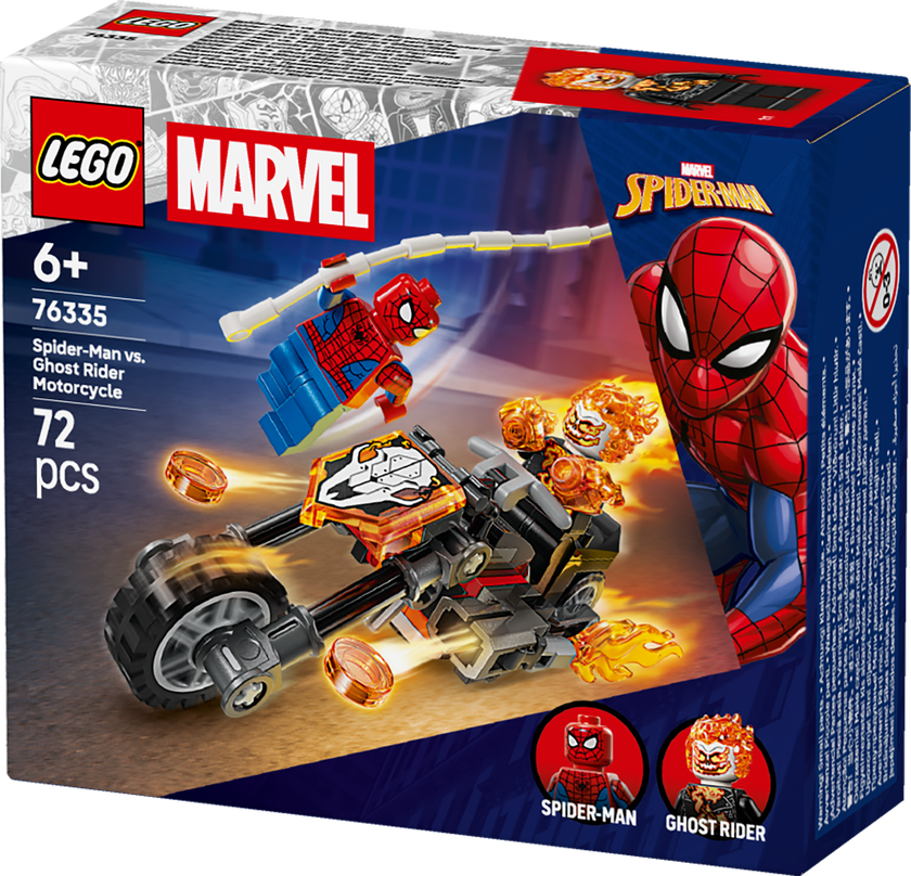 LEGO® | Marvel Spider-Man mot Ghost Rider på motorcykel 76335