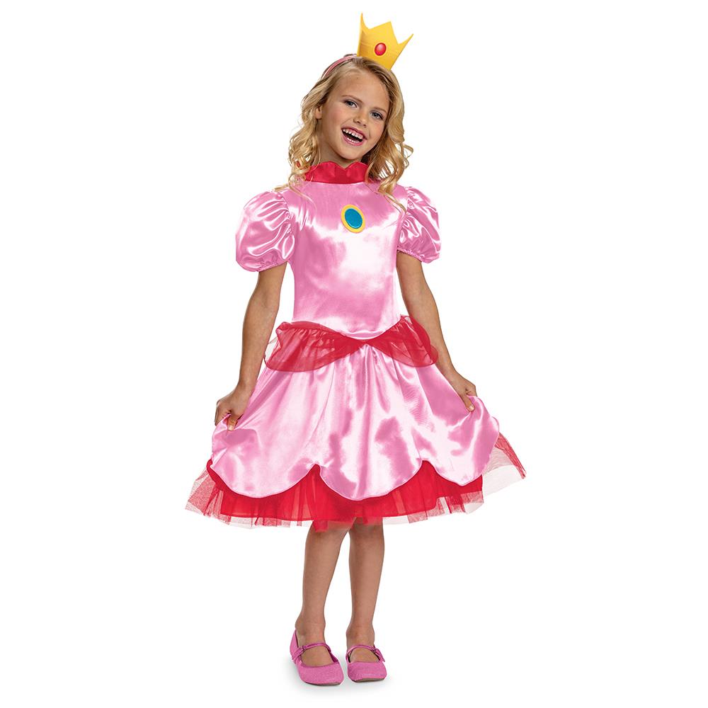 Disguise Super Mario Costume Princess Fancy Peach XS (3-4)